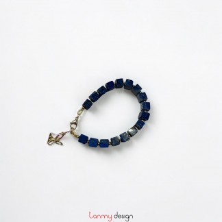 Cube Lazurite Bracelet
